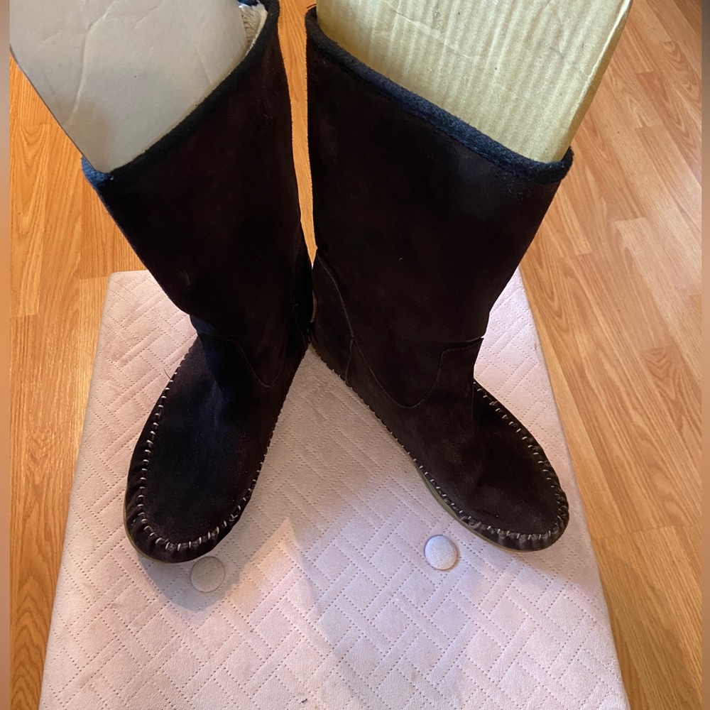 Barbo moccasin style brown boots size 10